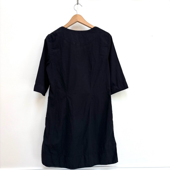 Prairie Underground Organic Cotton Shift Mini Dress Minimalist Black Size M - Picture 8 of 12